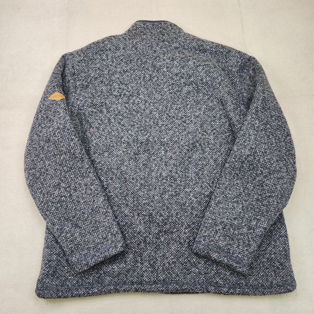 Orvis Brighton 1/4 Zip Sherpa Lined Sweater Men's Size XL Blue Pullover Textured - Picture 2 of 7